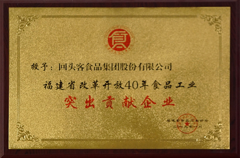 2019年福建改革開放40年突出貢獻獎